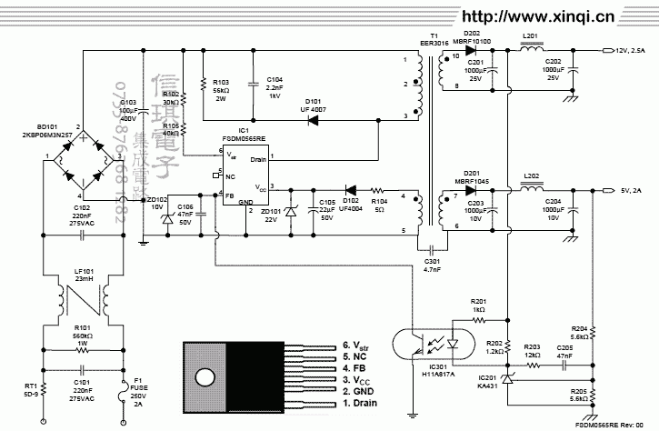 高压板中PWM控制IC的作用