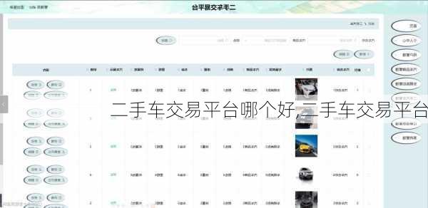 二手车交易平台哪个好,二手车交易平台