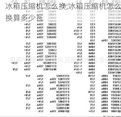 冰箱压缩机怎么换,冰箱压缩机怎么换算多少瓦